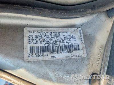 Zdjęcie 12 z 12 samochodu: 1992 TOYOTA CAMRY LE VIN:4T1SK12E9NU160326 - miniatura
