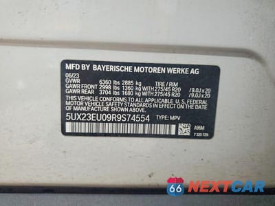 Zdjęcie 13 z 13 samochodu: 2024 BMW X5 XDRIVE40I VIN:5UX23EU09R9S74554 - miniatura