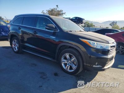 Czwarte zdjęcie samochodu z boku: 2015 TOYOTA HIGHLANDER HYBRID LIMITED VIN:5TDDCRFH8FS008668 - miniatura