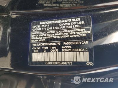 Zdjęcie 12 z 12 samochodu: 2018 INFINITI QX30 PREMIUM VIN:SJKCH5CR5JA047773 - miniatura
