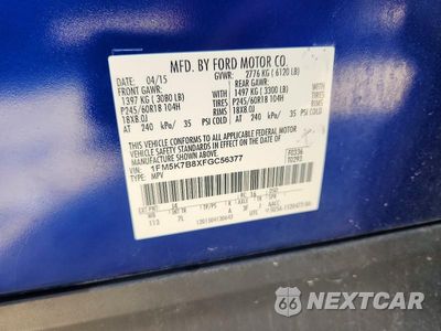 Zdjęcie 14 z 14 samochodu: 2015 FORD EXPLORER VIN:1FM5K7B8XFGC56377 - miniatura
