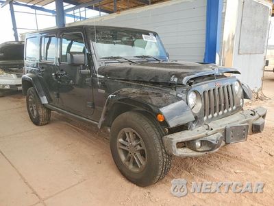 Czwarte zdjęcie samochodu z boku: 2017 JEEP WRANGLER UNLIMITED SAHARA VIN:1C4BJWEG5HL564672 - miniatura