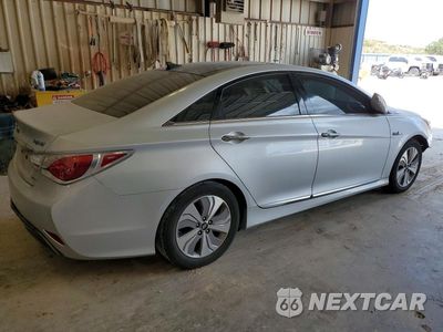 Trzecie zdjęcie samochodu z tyłu: 2015 HYUNDAI SONATA HYBRID LIMITED VIN:KMHEC4A43FA123893 - miniatura