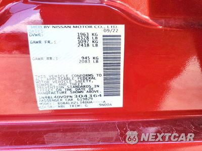 Zdjęcie 12 z 12 samochodu: 2023 NISSAN ALTIMA SV VIN:1N4BL4DV0PN304364 - miniatura