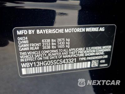 Zdjęcie 12 z 12 samochodu: 2025 BMW I5 XDRIVE 40 VIN:WBY13HG05SCS43321 - miniatura