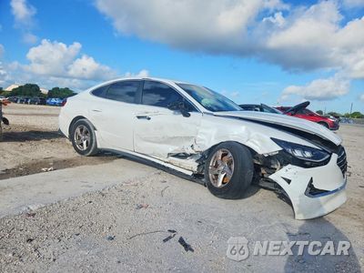 Czwarte zdjęcie samochodu z boku: 2021 HYUNDAI SONATA SE VIN:5NPEG4JA3MH120724 - miniatura