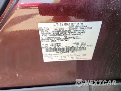 Zdjęcie 13 z 13 samochodu: 2010 FORD TAURUS SEL VIN:1FAHP2EW1AG166968 - miniatura