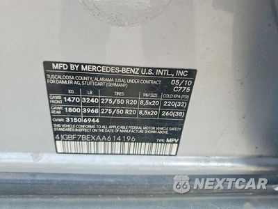 Zdjęcie 13 z 13 samochodu: 2010 MERCEDES-BENZ GL 450 4MATIC VIN:4JGBF7BEXAA614196 - miniatura