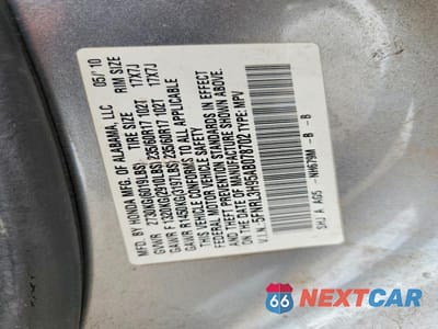 Zdjęcie 14 z 14 samochodu: 2010 HONDA ODYSSEY TOURING VIN:5FNRL3H95AB078702 - miniatura