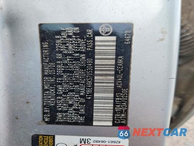 Zdjęcie 12 z 12 samochodu: 2007 TOYOTA CAMRY LE VIN:4T1BE46K57U530490 - miniatura