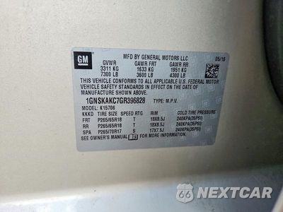 Zdjęcie 13 z 13 samochodu: 2016 CHEVROLET TAHOE K1500 LS VIN:1GNSKAKC7GR396828 - miniatura