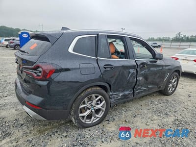 Trzecie zdjęcie samochodu z tyłu: 2022 BMW X3 XDRIVE30I VIN:5UX53DP08N9M34226 - miniatura