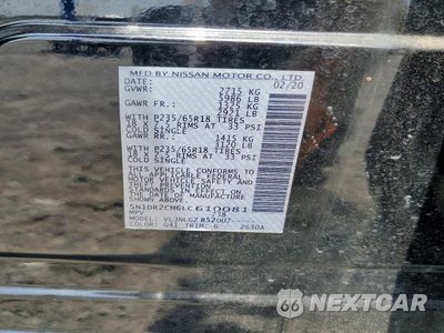 Zdjęcie 14 z 14 samochodu: 2020 NISSAN PATHFINDER SL VIN:5N1DR2CM6LC610081 - miniatura