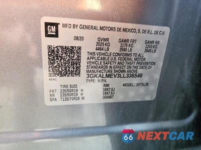 Zdjęcie 13 z 13 samochodu: 2020 GMC TERRAIN SLE VIN:3GKALMEV3LL336549 - miniatura