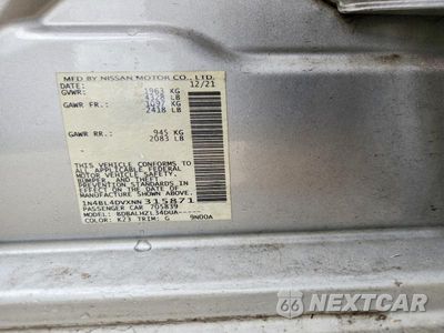 Zdjęcie 12 z 12 samochodu: 2022 NISSAN ALTIMA SV VIN:1N4BL4DVXNN315871 - miniatura