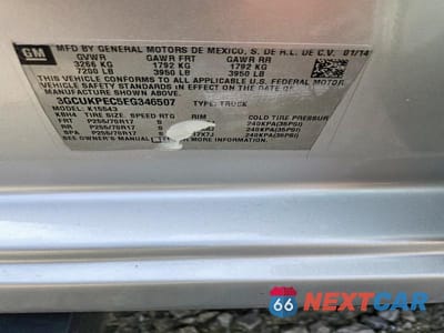 Zdjęcie 12 z 12 samochodu: 2014 CHEVROLET SILVERADO K1500 VIN:3GCUKPEC5EG346507 - miniatura