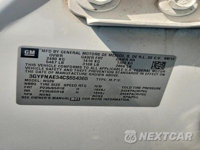 Zdjęcie 13 z 13 samochodu: 2012 CADILLAC SRX LUXURY COLLECTION VIN:3GYFNAE34CS654365 - miniatura