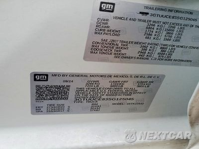 Zdjęcie 12 z 12 samochodu: 2025 GMC SIERRA K1500 ELEVATION VIN:3GTUUCE83SG125045 - miniatura