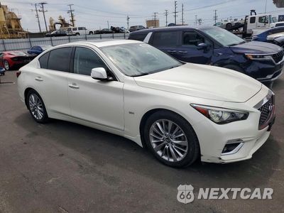 Czwarte zdjęcie samochodu z boku: 2019 INFINITI Q50 3.0T LUXE VIN:JN1EV7AP4KM515254 - miniatura