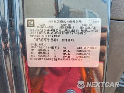 Zdjęcie 13 z 13 samochodu: 2007 GMC ACADIA SLE VIN:1GKER13707J125101 - miniatura