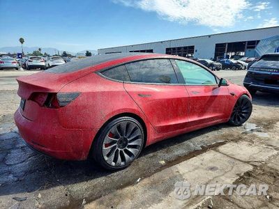 Trzecie zdjęcie samochodu z tyłu: 2023 TESLA MODEL 3 VIN:5YJ3E1EC3PF508241 - miniatura