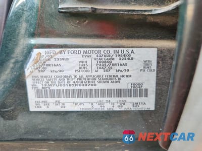 Zdjęcie 13 z 13 samochodu: 2002 FORD ESCAPE XLT VIN:1FMYU03182KE08700 - miniatura