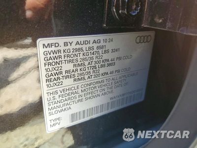 Zdjęcie 14 z 14 samochodu: 2025 AUDI Q7 PRESTIGE VIN:WA1VVBF77SD018332 - miniatura