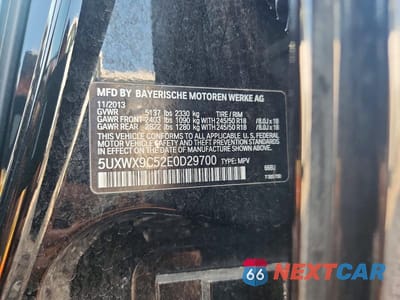 Zdjęcie 12 z 12 samochodu: 2014 BMW X3 XDRIVE28I VIN:5UXWX9C52E0D29700 - miniatura