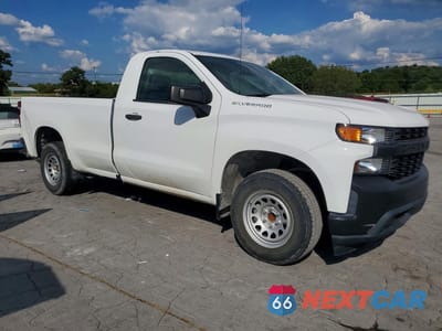 Czwarte zdjęcie samochodu z boku: 2020 CHEVROLET SILVERADO C1500 VIN:3GCNWAEH1LG128627 - miniatura