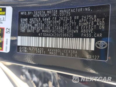 Zdjęcie 13 z 13 samochodu: 2025 TOYOTA CAMRY SE VIN:4T1DAACK2SU596625 - miniatura