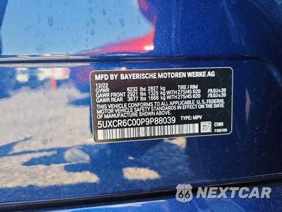 Zdjęcie 13 z 13 samochodu: 2023 BMW X5 XDRIVE40I VIN:5UXCR6C00P9P88039 - miniatura