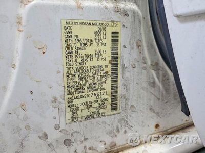 Zdjęcie 13 z 13 samochodu: 2005 NISSAN PATHFINDER XE VIN:5N1AR18W55C766171 - miniatura