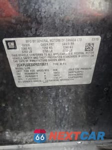 Zdjęcie 13 z 13 samochodu: 2015 GMC TERRAIN DENALI VIN:2GKFLUE3XF6310611 - miniatura