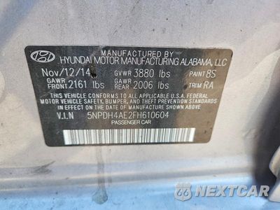 Zdjęcie 12 z 12 samochodu: 2015 HYUNDAI ELANTRA SE VIN:5NPDH4AE2FH610604 - miniatura