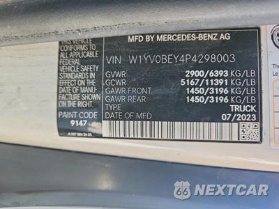 Zdjęcie 14 z 14 samochodu: 2023 MERCEDES-BENZ METRIS DELIVERY VAN VIN:W1YV0BEY4P4298003 - miniatura
