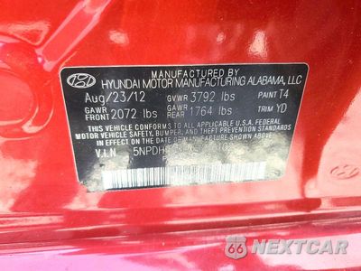 Zdjęcie 12 z 12 samochodu: 2013 HYUNDAI ELANTRA GLS VIN:5NPDH4AE6DH216102 - miniatura