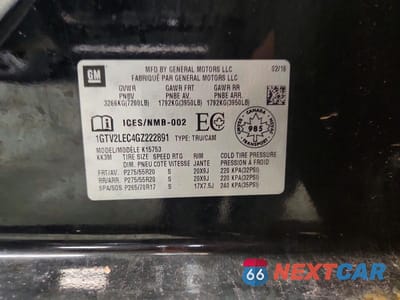 Zdjęcie 12 z 12 samochodu: 2016 GMC SIERRA K1500 VIN:1GTV2LEC4GZ222891 - miniatura