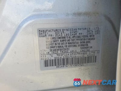 Zdjęcie 12 z 12 samochodu: 2019 NISSAN SENTRA SV VIN:3N1AB7AP2KY324761 - miniatura