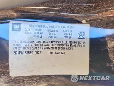 Zdjęcie 12 z 12 samochodu: 2014 CHEVROLET CAMARO LS VIN:2G1FA1E35E9195261 - miniatura