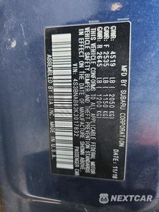 Zdjęcie 12 z 12 samochodu: 2019 SUBARU LEGACY 2.5I VIN:4S3BNAB63K3017832 - miniatura