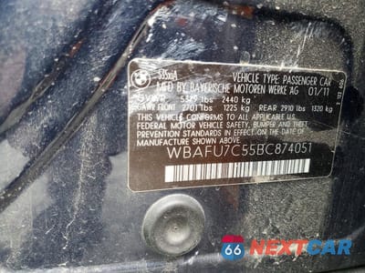 Zdjęcie 13 z 13 samochodu: 2011 BMW 535 XI VIN:WBAFU7C55BC874051 - miniatura
