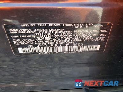 Zdjęcie 12 z 12 samochodu: 2014 SUBARU FORESTER 2.5I LIMITED VIN:JF2SJAHC7EH515565 - miniatura