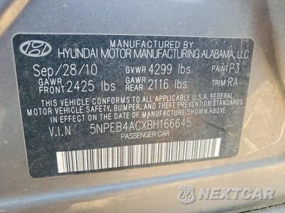 Zdjęcie 12 z 12 samochodu: 2011 HYUNDAI SONATA GLS VIN:5NPEB4ACXBH166645 - miniatura
