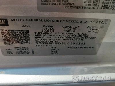 Zdjęcie 12 z 12 samochodu: 2020 GMC SIERRA C1500 SLT VIN:3GTP8DED8LG294242 - miniatura
