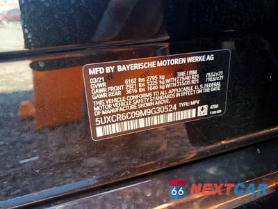 Zdjęcie 13 z 13 samochodu: 2021 BMW X5 XDRIVE40I VIN:5UXCR6C09M9G30524 - miniatura