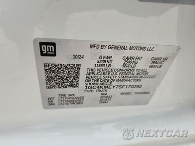 Zdjęcie 12 z 12 samochodu: 2025 CHEVROLET SILVERADO K2500 CUSTOM VIN:1GC4KMEY7SF170292 - miniatura