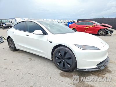 Czwarte zdjęcie samochodu z boku: 2024 TESLA MODEL 3 VIN:5YJ3E1EA0RF743763 - miniatura