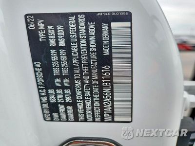 Zdjęcie 12 z 12 samochodu: 2022 PORSCHE MACAN VIN:WP1AA2A56NLB11616 - miniatura