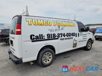 Trzecie zdjęcie samochodu z tyłu: 2010 CHEVROLET EXPRESS G1500 VIN:1GCUGADX0A1128518 - miniatura