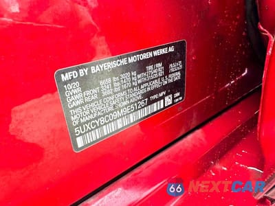 Zdjęcie 10 z 10 samochodu: 2021 BMW X6 M50I VIN:5UXCY8C09M9E51267 - miniatura